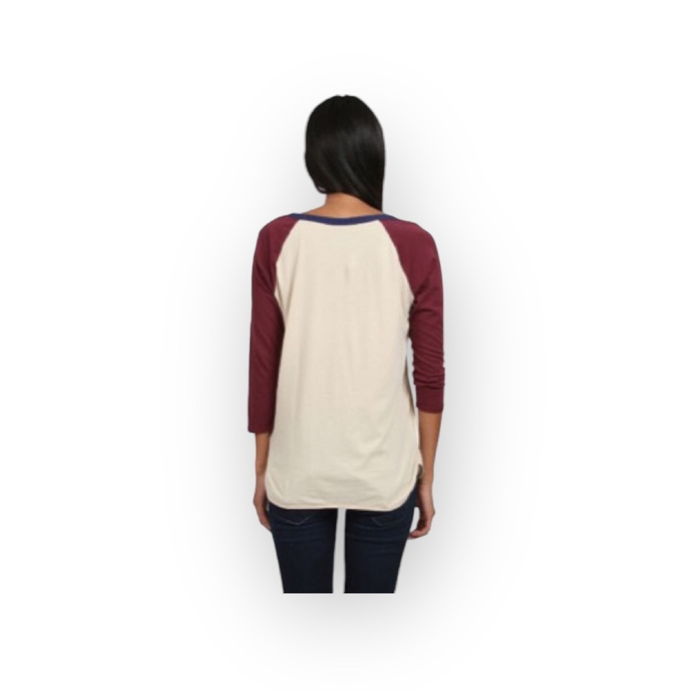 Chaser ★ Rodeo Star Color Block Graphic Raglan Baseball Tee T Shirt ★ Almond ★ L - Picture 3 of 16